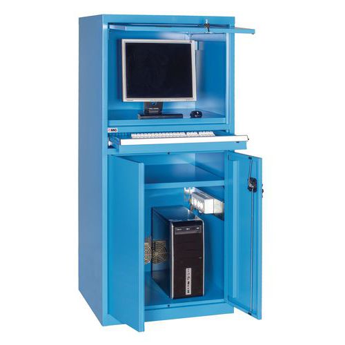 armadio metallico per PC 717x610x1600hmm.,