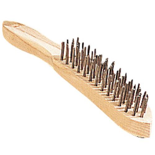 Spazzola Con Manico Acciaio Rotondo,