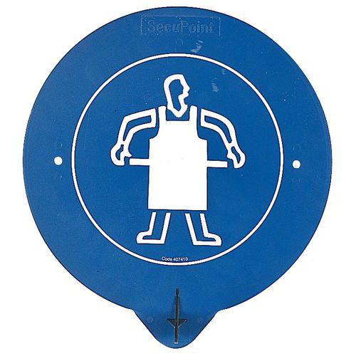 Ganci per grembiule, H:195mm, prof:60mm, Lungh:163mm,