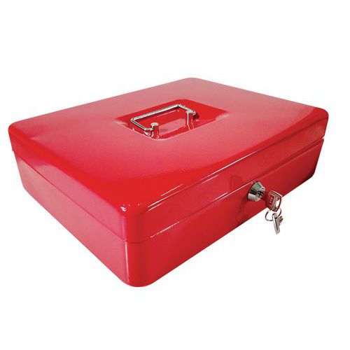 Cassetta per valuta Eco (9 scomparti) rossa,