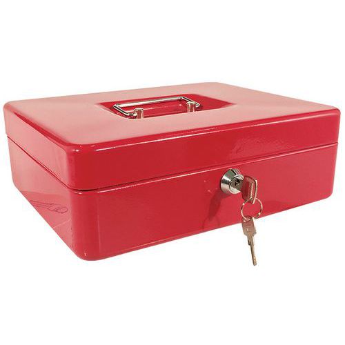 Cassetta per valuta eco (4 scomparti) rossa,