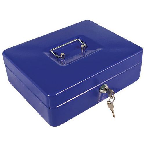 Cassetta per valuta eco (4 scomparti) blu,