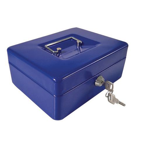 Cassetta per valuta Eco (3 scomparti) blu,