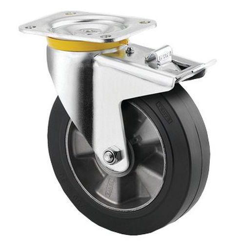 Rotella girevole con freno 350 kg,