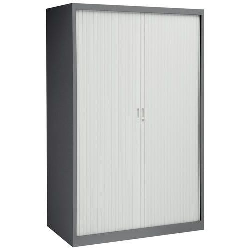 Armadio basso ante a serranda 1200x665x1950mm-Grigio scuro,