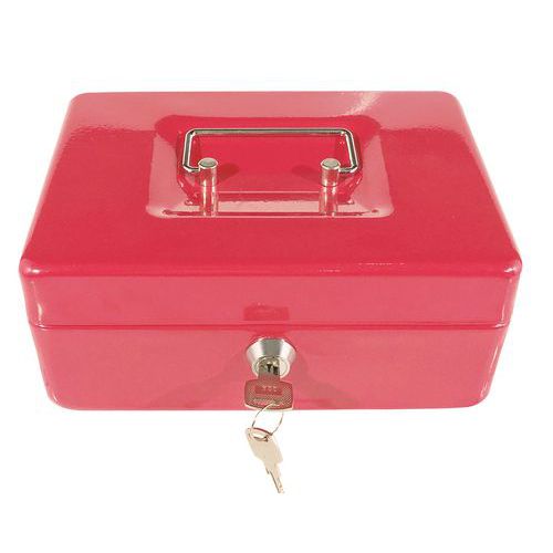 Cassetta per valuta eco (3 scomparti) rossa,