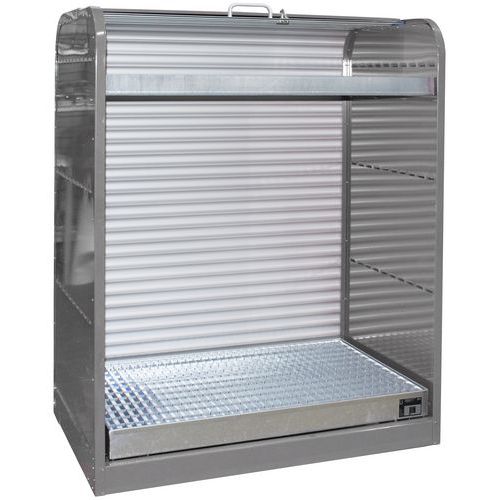 Armadio di stoccaggio a serranda per 6 fusti 60 L,