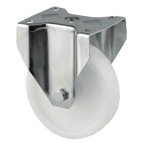 Rotella Fissa Piastrina nylon H Tot:108mm Cerchiatura,