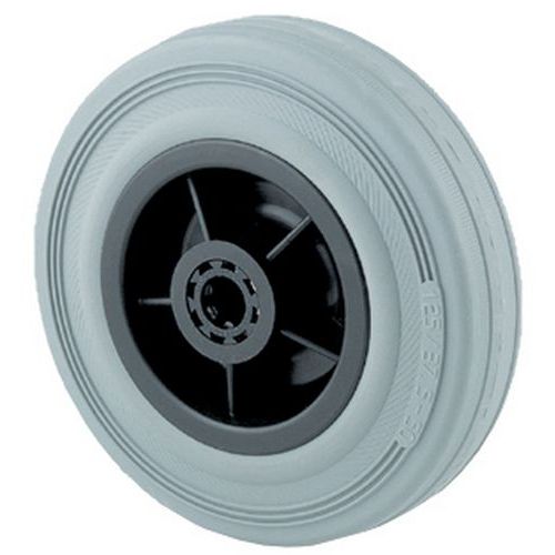 Rotella con pneumatici in gomma Portata: 205 kg l tot.:50 mm,