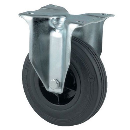 Rotella Fissa Pneumatico gomma H Tot:108mm Cerchiatura,