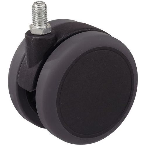 Rotella A Doppio Rullo P =40Kg rivest polipro p. + caucciù,