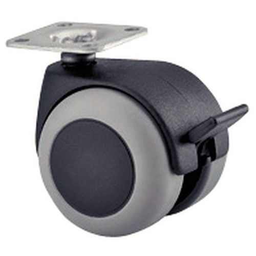 Rotella A Doppio Rullo P=40Kg rivest poliprop . + caucciù,