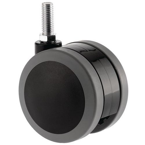 Rotella A Doppio Rullo D M10 X25 poliammide + Caucciù,