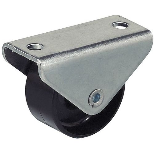 Rotella Fissa D 14 mm P 15Kg rivestimento poliprop. Nero,