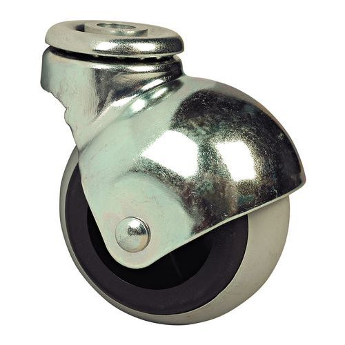 Rotella Sferica Diametro 40 mm portata=20Kg Caucciù,