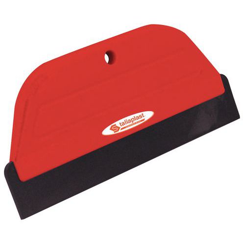 Raschietto rosso in plastica per piastrellista,