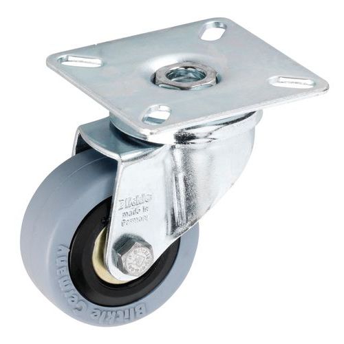 Rot.Girev.Piastr.D50Mm P40Kg moz tondo corpo poliam. +caucc,