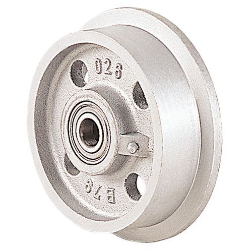 Ruota in ghisa per vagoncino D = 100 mm P = 800 kg Mozzo liscio,