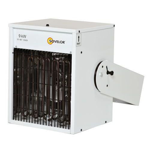 Riscaldamento da parete ad aria pulsata elettrico 400 V - 9 KW,