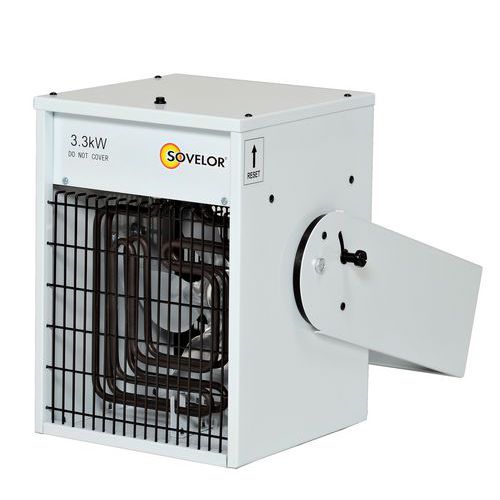Riscaldamento da parete ad aria pulsata elettrico 230 V - 3,3 KW,