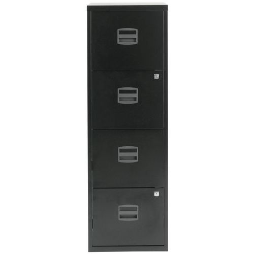 Maxi raccoglitore 4 cassetti A4 nero lxpxa: 41,3x40x132 cm,