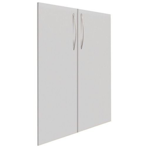 Set Di Ante Per Biblioteca A 3 H totale:110,4 Colore:Grigio,