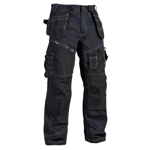 Pantaloni X1500 Cordura® DENIM Navy/Nero 58C,