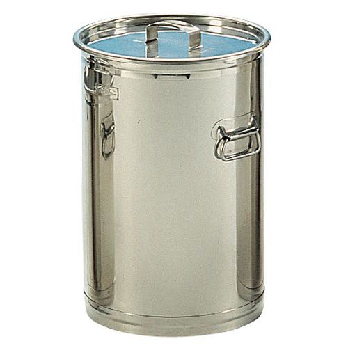 Recipiente Inox 50 Litri Con coperchio,