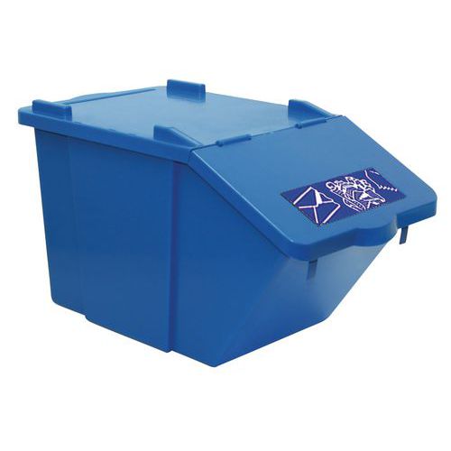 Contenitore Incastrabile Blu H 36 cm,