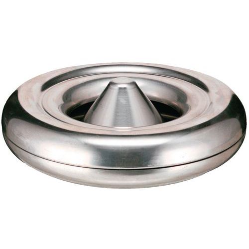 Posacenere da tavolo in alluminio 23 x 23 x 7,