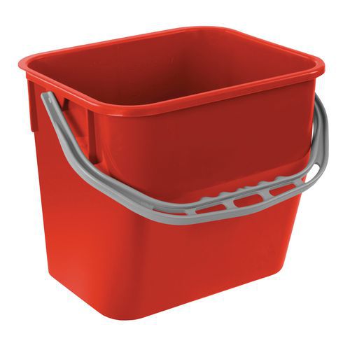 Secchio Colore:Rosso Materiale:Plastica 12L,