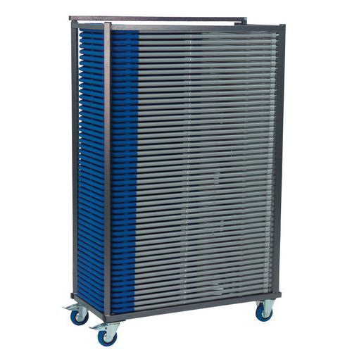 Carrello Con Sedie Pieghevoli H Tot:1600 Colore:Blu,