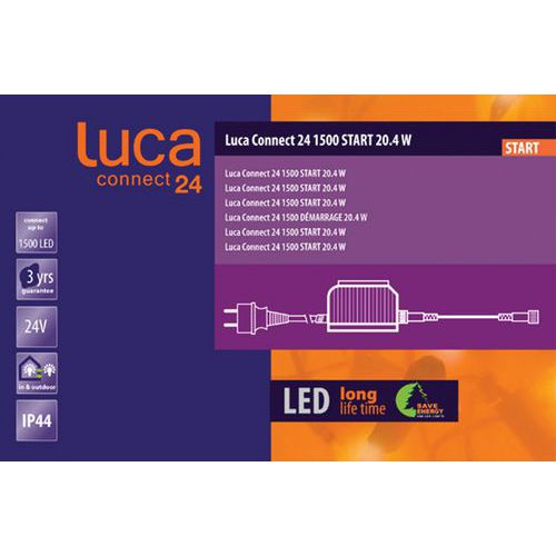 Decorazioni luminose Luca connect 24 - Trasformatore con cavo di alimentazione