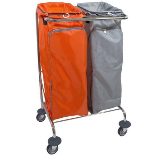 CARRELLO PORTA SACCO MULTI BIN 2 CROMATO,