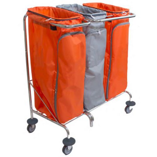 CARRELLO PORTA SACCO MULTI BIN 3 VERNICIATO,