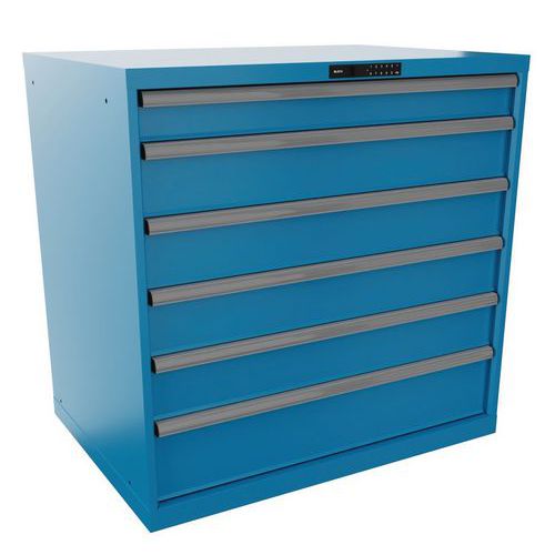 Armadio con 6 cassetti carico 75 kg LxP: 1.023 x 725 mm Con,