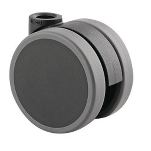 Rotella girevole, portata 40 kg, diametro 55 mm,