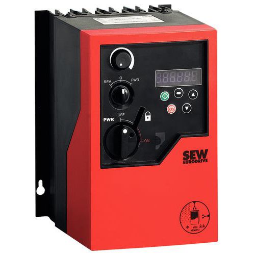 Variatore di velocità precablato 5 m + supporto. Da 2 a 4 m/min,