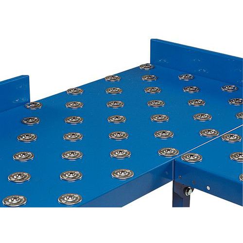 Sponda piatta per piani a sfere h 100mm,