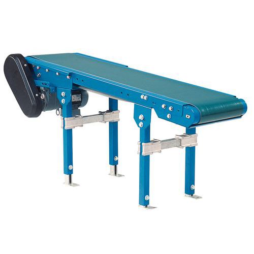 Trasportatore a nastro motorizzato - Larghezza 250 mm - Lunghezza 1500 mm,