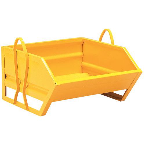 Contenitore Metallico Giallo A Becco 800 Kg,