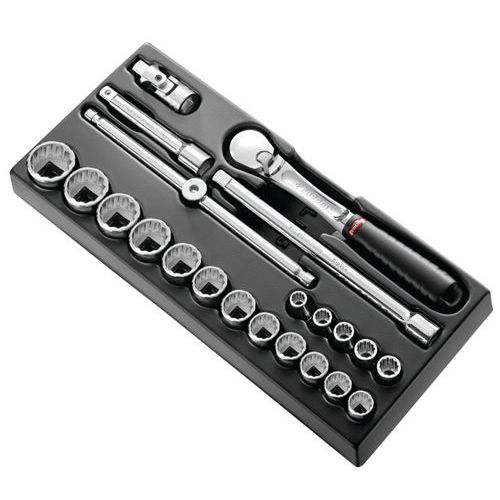 Modulo chiavi a bussola 1/2 pollici 12 scanalature - MOD.SL161-212U,