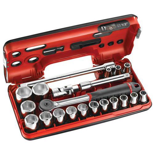 Confezione DBOX  chiavi a bussola metriche esagonali 1/2 - S.161DBOX1,