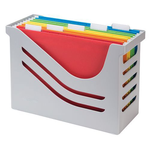 Cont. di archiviazione 5 cartelle sospese Euroflex Grigio,