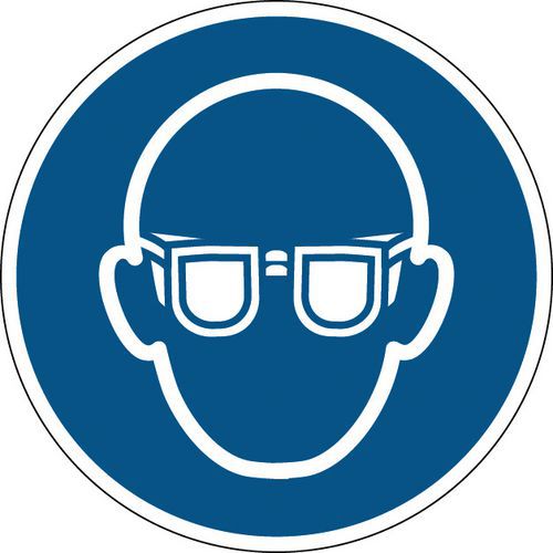 Occhiali di protezione obbligatori rigido 31,5 cm Ø,