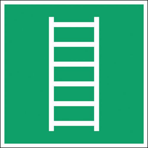Cartello: Scala di emergenza 148 x 148 mm,