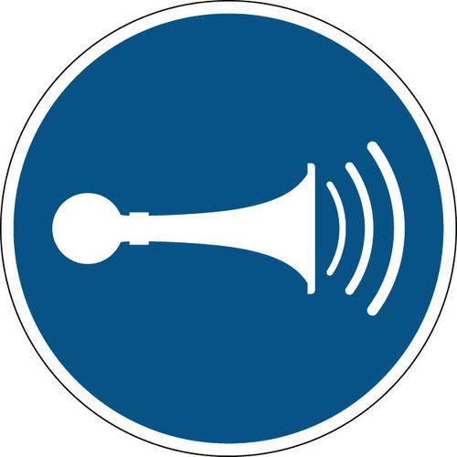 Cartello: Clacson 315 mm,