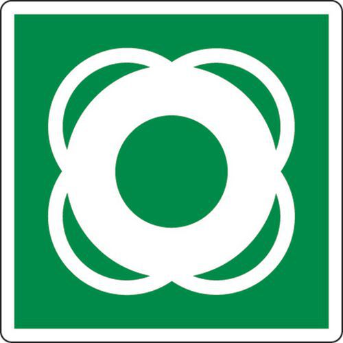 cartello 20x20 cm (salvagente),