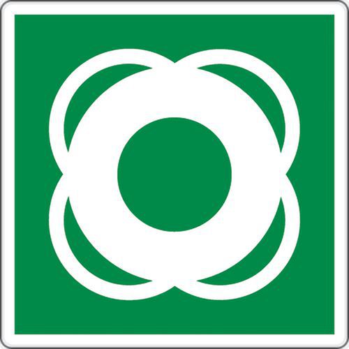 cartello 35x35 cm (salvagente),