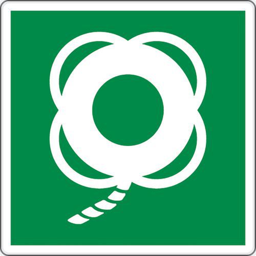 cartello 20x20 cm (salvagente con cima),